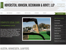 Tablet Screenshot of hoverstenlaw.com